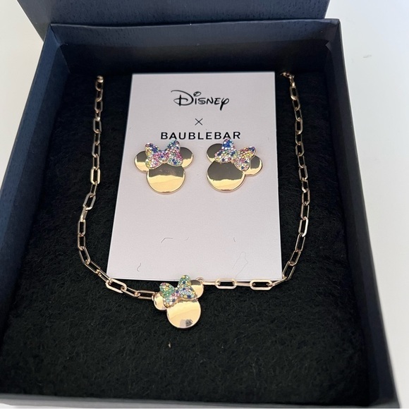 Baublebar x Disney Minnie Mouse earrings and necklace set - Picture 2 of 10
